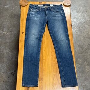 AG Adriano Goldschmied Women's The Stilt Cigarette Leg Blue Jean’s
